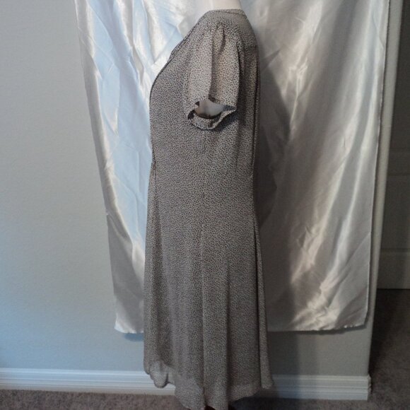 Women's Brown/Cream Dress with Brown Lining - Picture 2 of 7